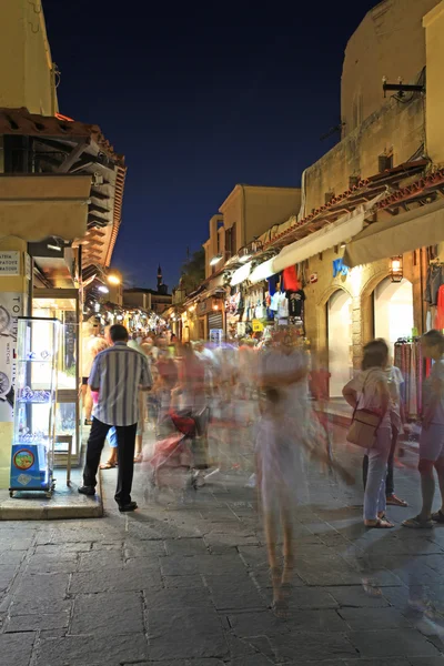 Drukke straten in de Middellandse Zee — Stockfoto
