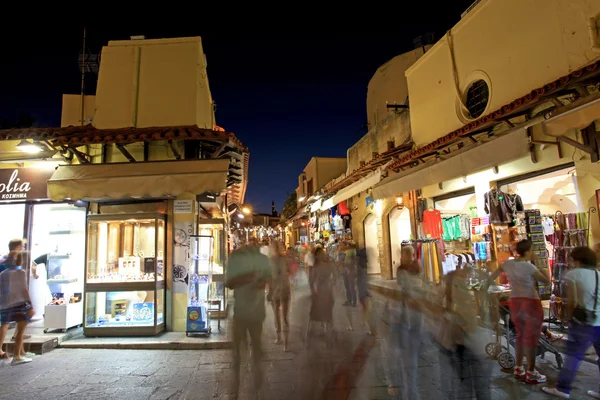 Akdeniz meşgul sokakları — Stok fotoğraf