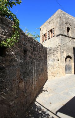 Lindos Rodos Yunanistan kapı
