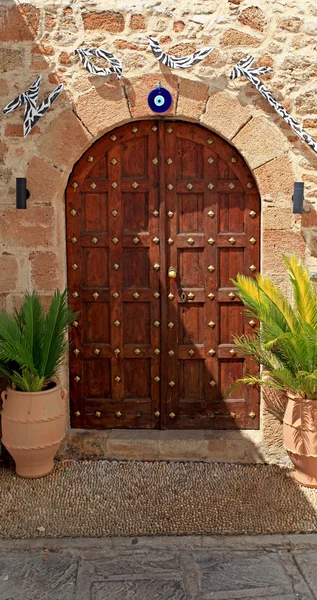 Puerta de Lindos Rodas Grecia — Foto de Stock