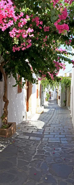 Lindos sokakları ve geçitler