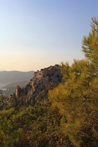 Monolithos kasteel — Stockfoto