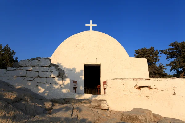 Monolithos Castle Church — Stock Photo, Image