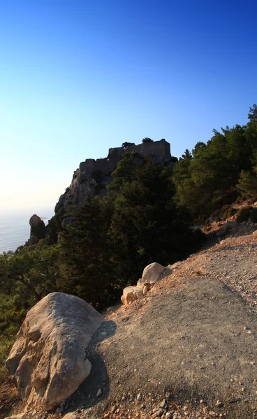 Monolithos kasteel — Stockfoto