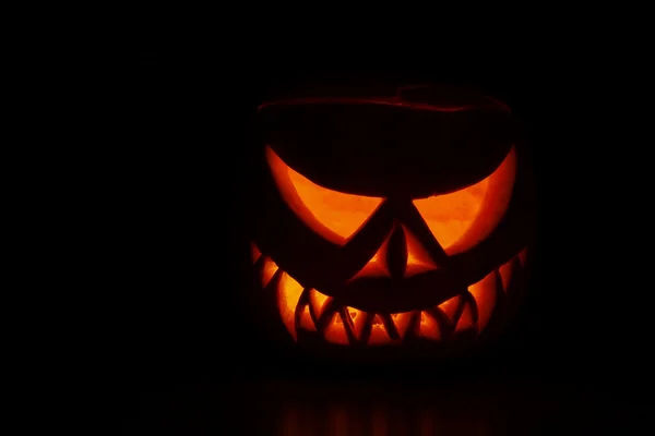 Scary Haloween Pumpkin — Stock Photo, Image
