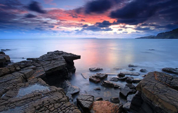 Дорсет Kimmeridge bay — стокове фото