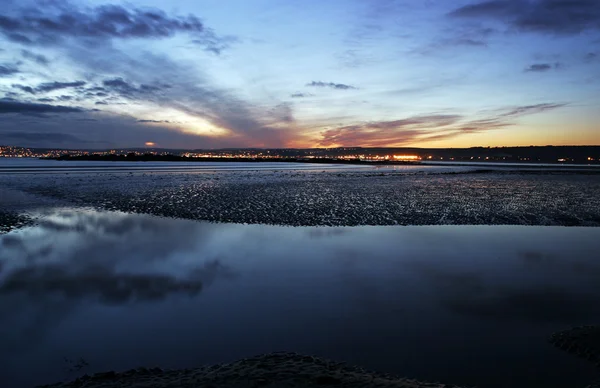 Marazion, Cornwall, ao pôr-do-sol — Fotografia de Stock