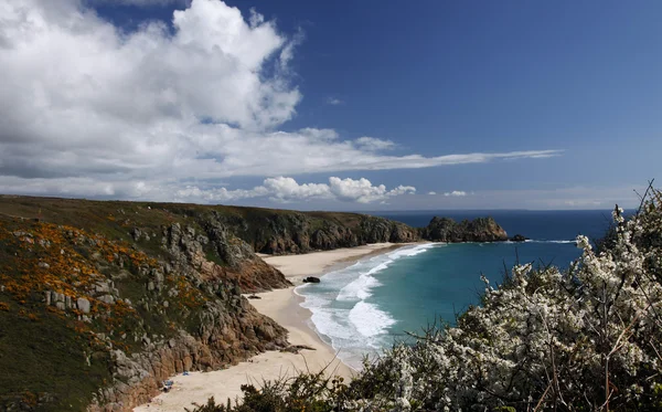 Bahía de Porthcurno — Foto de Stock