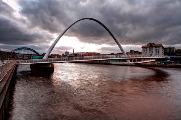 Tyne river millenium bridge