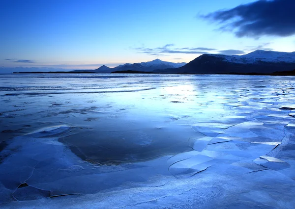 Bevroren kust in IJsland — Stockfoto