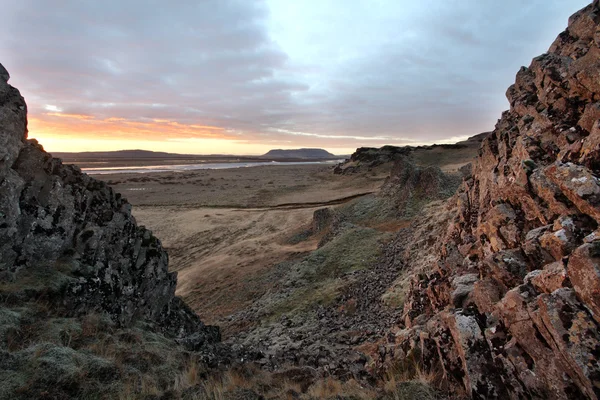 Sul da Islândia nascer do sol — Fotografia de Stock