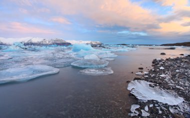 jokulsarlon lagoon gündoğumu
