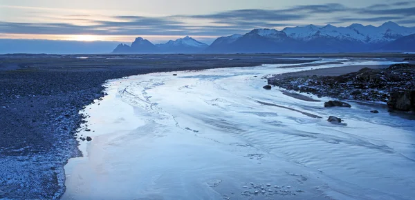 Côte gelée en Islande — Photo