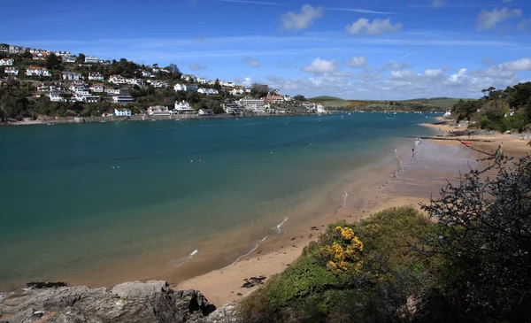 Barcos no mar em Salcombe — Fotografia de Stock