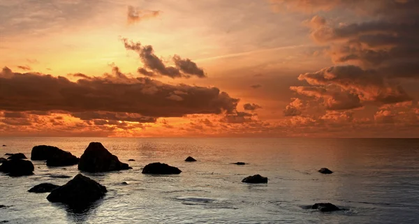 Puesta de sol en la ensenada Portland Dorset —  Fotos de Stock