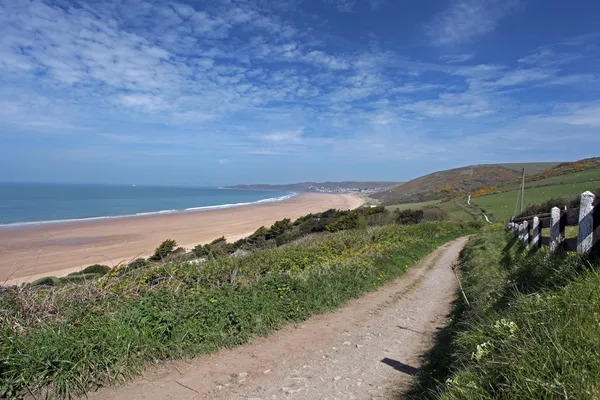 Woolacombe North devon Küste — Stockfoto