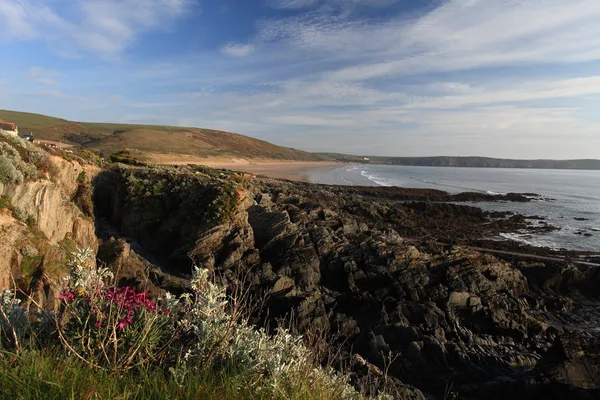 Woolacombe costa norte de Devon — Foto de Stock