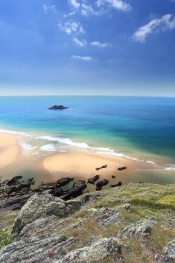 Güney devon kıyı şeridi İngiltere