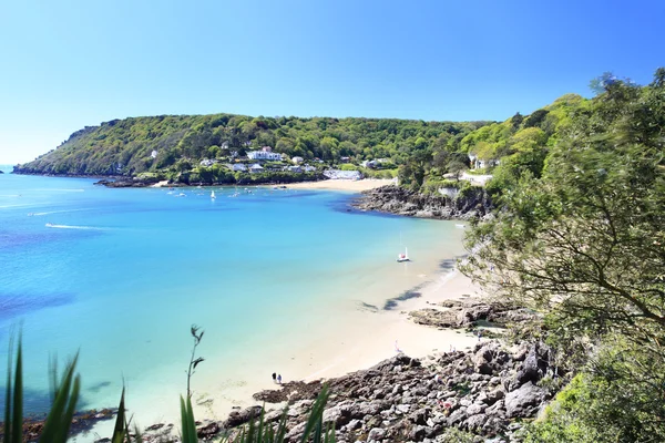 Salcombe plaży devon w Anglii — Zdjęcie stockowe