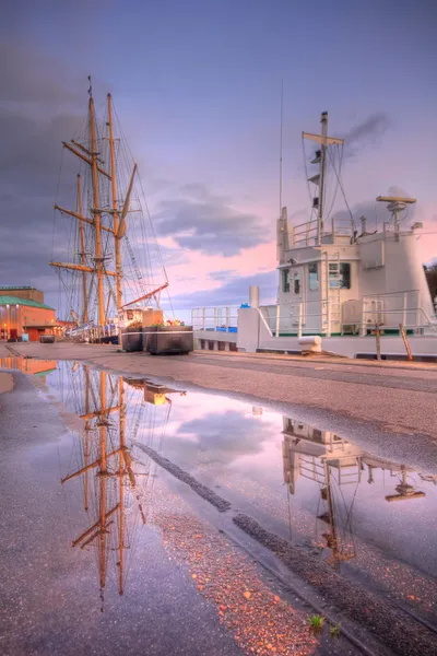 Porto di Weymouth al tramonto — Foto Stock