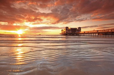 Weston super mare, somerset, ünlü pier