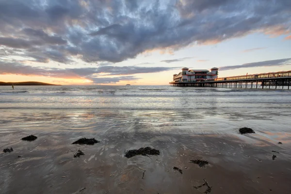 Weston Super Mare, Somerset, famoso muelle — Foto de Stock