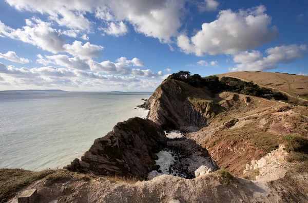 Lulworth cove Dorset Küste england — Stockfoto