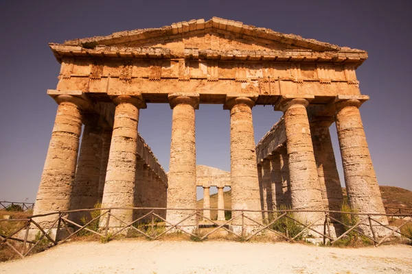 Dórského chrámu segesta — Stock fotografie