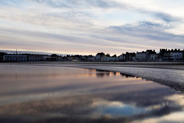 Spiaggia al tramonto — Foto Stock