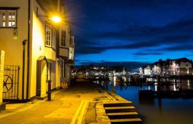 Weymouth quay alacakaranlık