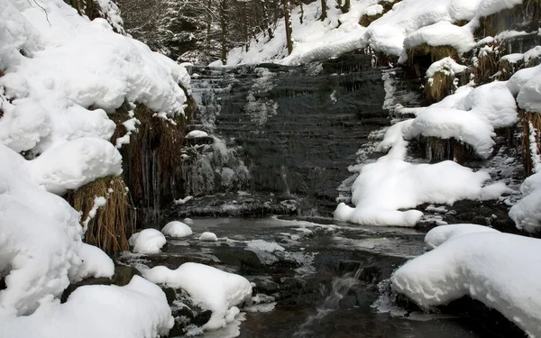 Snowey Waterfall — Stock Photo, Image