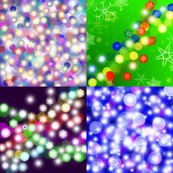Abstract Christmas 4 backgrounds — Stock Photo, Image