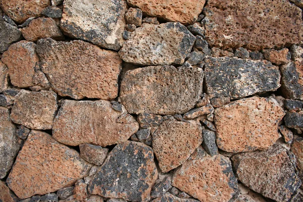 Vulkanisch gesteente muur — Stockfoto