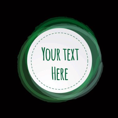 Işık girdablı basit renk etiketi