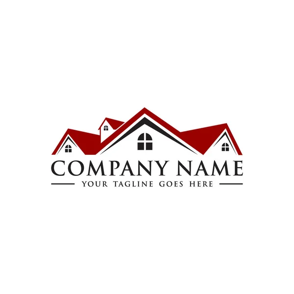 Emlak logosu, basit ev, tasarım izole edilmiş, vektör ev illüstrasyonu, şablon tasarımları