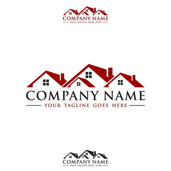 Emlak logosu simgesi, basit ev, tasarım izole edilmiş, vektör ev illüstrasyonu.