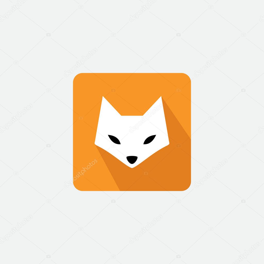 Vector illustration fox logo icon