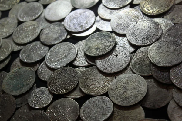 Antique silver coins — Stock Photo, Image