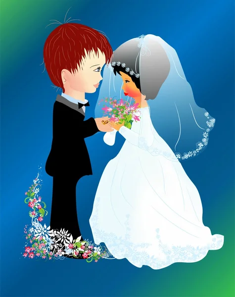 Young couple — Stock Vector