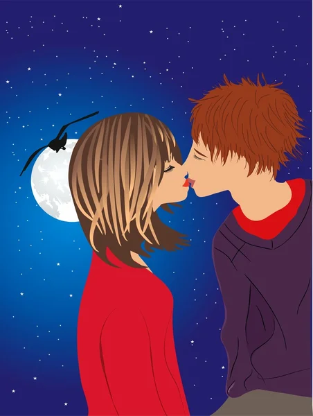 Beso. — Vector de stock