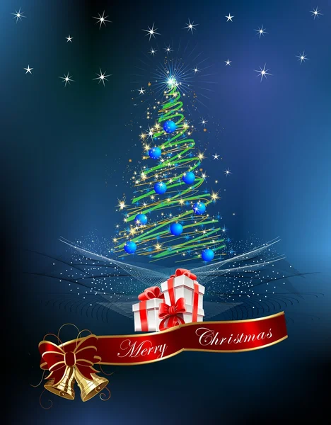 Christmas decoration of the Christmas tree, — Stock Vector
