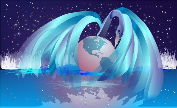 La naissance de la Terre , — Image vectorielle