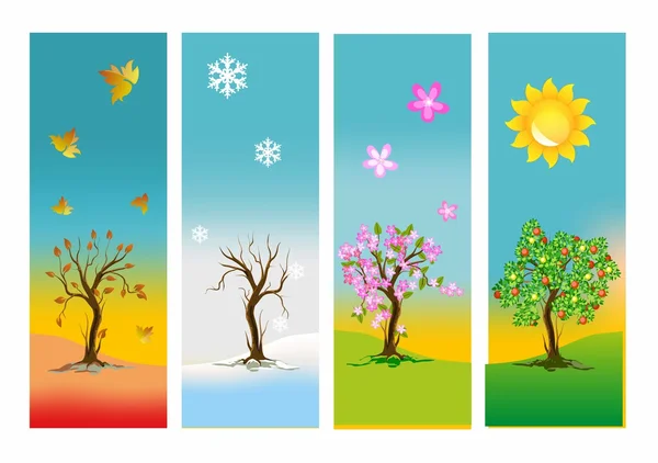 Les quatre saisons , — Image vectorielle