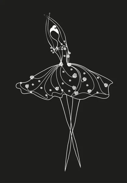 Ballerina, — Stock vektor