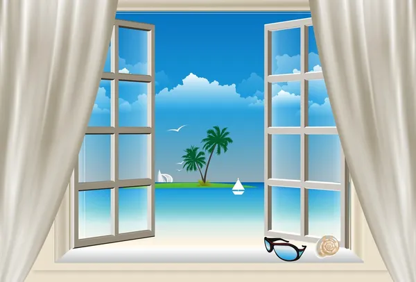 La ventana , — Vector de stock