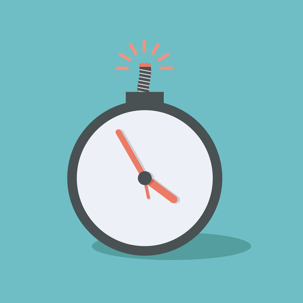 Бомба времени. концепт-векторный дизайн
