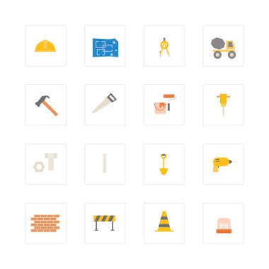 Mühendislik ve inşaat Icon set.