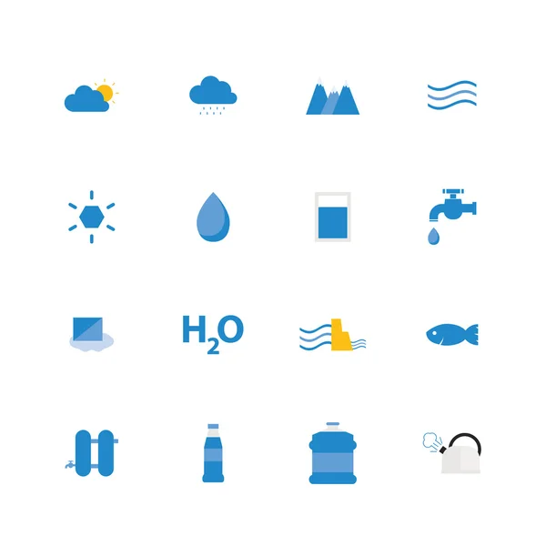 Water icon set. — Stock Vector