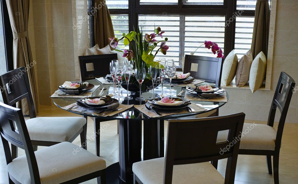 Dining room — Stock Photo © allensima 26298119