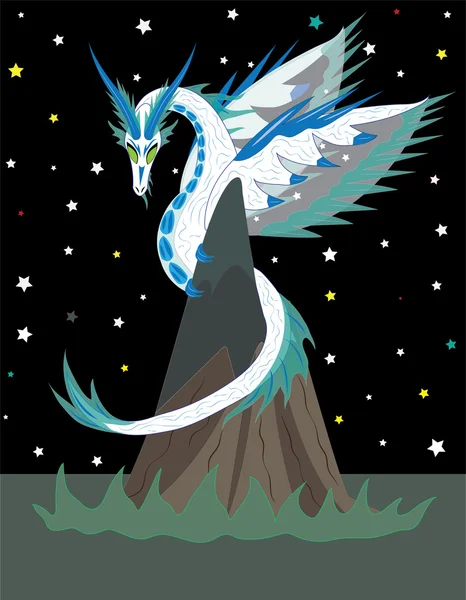 Dragón celestial — Vector de stock